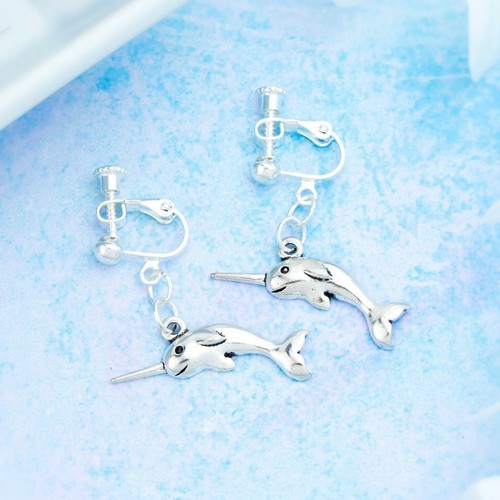 Narwhal clip earrings also - narwhal, on