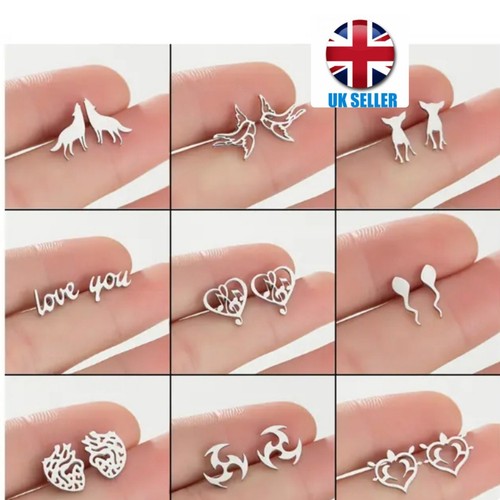 Stainless steel earrings for - steel,