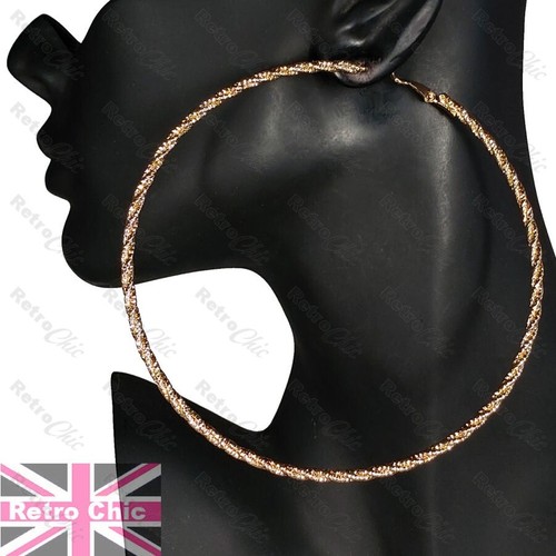Huge hoop earrings - earrings, gold