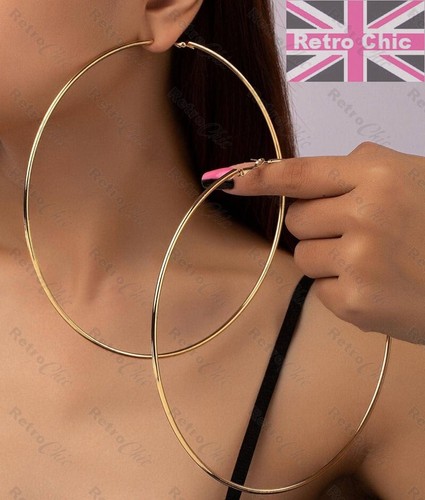 Giant 12cm big gold tone - 12cm, plain