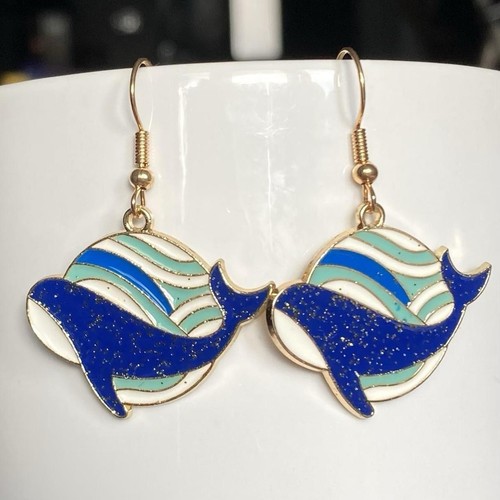 Handmade glitter blue whale - handmade,