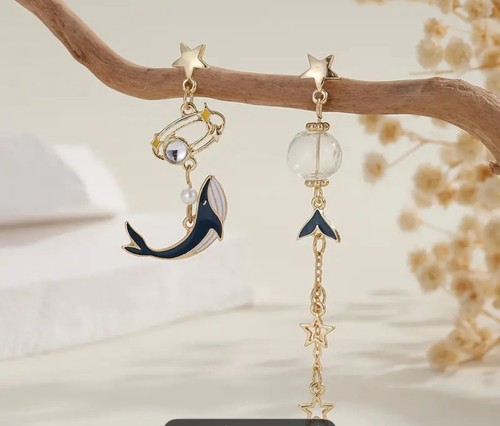 Earrings drop star - earrings,