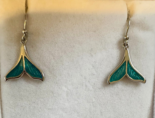 Beautiful whale fluke silver - whale,