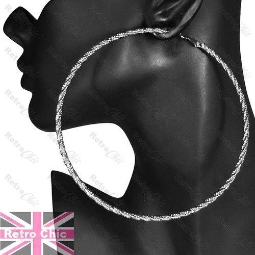 Huge hoop earrings - hoop, 10cm