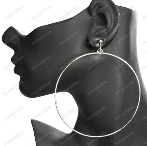 Clip 7cm 9cm big hoops - clip, on