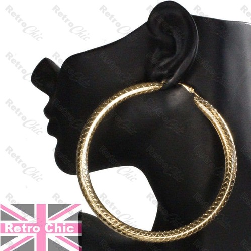 Giant hoop earrings - 4",