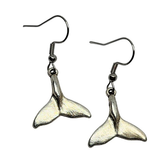 Whale tail earrings vintage - tail,