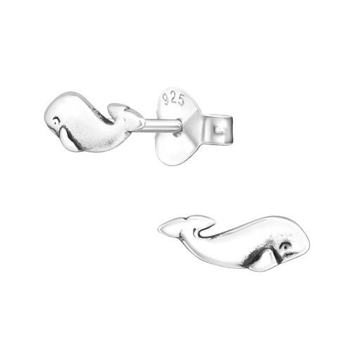 Whale 925 sterling silver ear - whale,