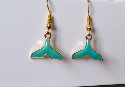 Dangle drop earrings whale - dangle,