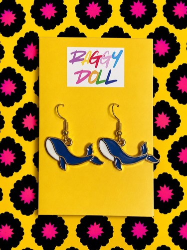 Whale dangly handmade hook - dangly,