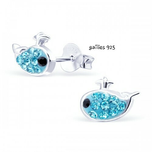 925 sterling silver - silver, whale