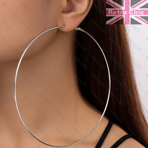 Huge 12cm big silver tone - 4"huge,