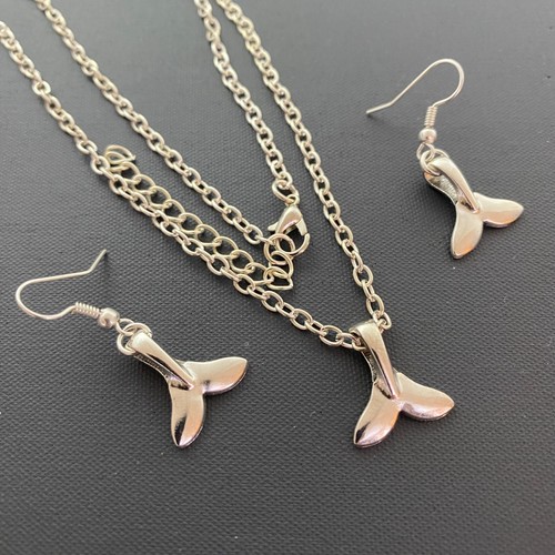 Set whale dolphin mermaid - a,
