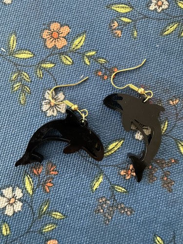 Acrylic black killer whale